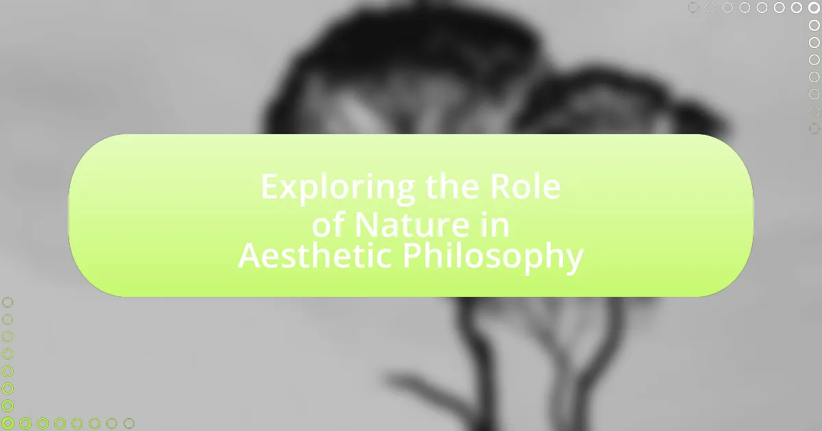 Exploring the Role of Nature in Aesthetic Philosophy • sapphosbreathing.com